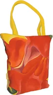Torby i wózki na zakupy - Torba na ramię shopper czerwona kanna Georgia O’Keeffe - miniaturka - grafika 1