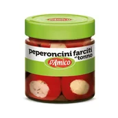 Szybkie dania obiadowe - Papryczki chili nadziewane tuńczykiem 190g D'Amico - miniaturka - grafika 1