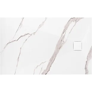 Rea Brodzik prysznicowy Magnum CARRARA WHITE 80x100 - Brodziki prysznicowe - miniaturka - grafika 1
