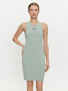 Vans Sukienka letnia Varsity Tank Dress VN000JGP Zielony Slim Fit - Sukienki - miniaturka - grafika 1