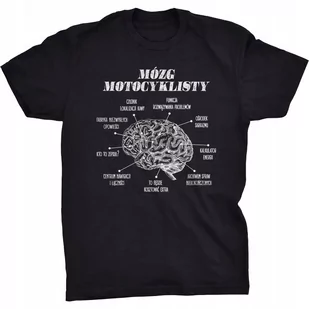 Koszulka Mózg Motocyklisty Śmieszny Prezent - Koszulki męskie - miniaturka - grafika 1