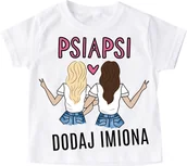 Koszulki dla dziewczynek - koszulki dla przyjaciółek z imionami - miniaturka - grafika 1