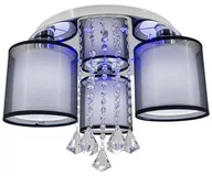 Lampy sufitowe - MLAMP LAMPA sufitowa ELMDRS8007/3 8C MLAMP metalowa OPRAWA glamour z kryształkami chrom ELMDRS8007/3 8C - miniaturka - grafika 1