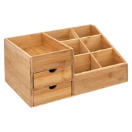 Kosmetyczki, organizery i kuferki - Organizer bambusowy na kosmetyki 3 szufladki 174751 - miniaturka - grafika 1