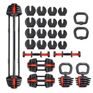 Hantle i ciężarki - Zestaw hantli HMS SGR18 Pro Set 3w1 (2 x 18 kg) - miniaturka - grafika 1