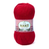 Pasmanteria - Włóczka NAKO ANGORA LUKS 100g kolor: 1175 / czerwień - miniaturka - grafika 1