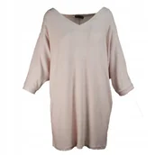 Bluzki damskie - Tunika Damska Róż Plus Size Rozmiar Uniwersalny (44-50) *Butik* - miniaturka - grafika 1