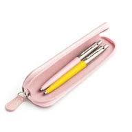 Zestawy piśmiennicze - Zestaw prezentowy długopis Parker Jotter Originals Różowy i Żółty z różowym etui - miniaturka - grafika 1