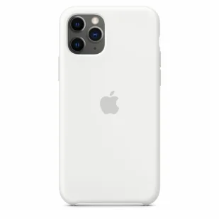 APPLE SILICONE CASE MWYL2ZM/A IPHONE 11 PRO WHITE ORYGINALNA PLOMBA - Etui i futerały do telefonów - miniaturka - grafika 1