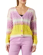 Swetry damskie - BOSS Damski kardigan z dzianiny C_Farenza, Otwórz różne 971, XS - miniaturka - grafika 1