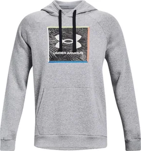 Under Armour Bluza męska Under Armour UA Rival Flc Graphic Hoodie szara 1370349 011 S - Bluzy męskie - miniaturka - grafika 1