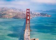 Plakaty - Plakat NICE WALL Golden Gate, 70x50 cm - miniaturka - grafika 1