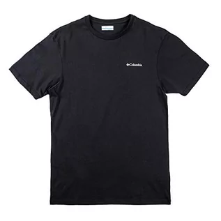 Koszulki męskie - Columbia Męski T-shirt North Cascades z krótkim rękawem męski czarny czarny XL - grafika 1