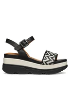 Sandały damskie - Geox Sandały D Gardenia D55HBA 0TC43 C9B1S Czarny - miniaturka - grafika 1