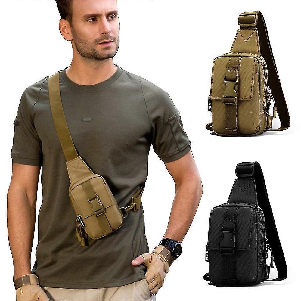 Taktyczna torba na klatkę piersiową Wojskowy pakiet trekkingowy Torba sportowa EDC Torba na ramię Plecak Crossbody Torba szturmowa na turystykę row...