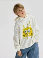 Bluzy dla chłopców - Reserved - Bluza SpongeBob - złamana biel - miniaturka - grafika 1