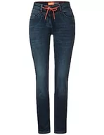 Spodnie damskie - Cecil Damskie spodnie jeansowe B375770 Spodnie do biegania, niebieskie/czarne Used wash, W26/L30, Blue/Black Used Wash, 26W / 30L - miniaturka - grafika 1