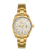 Zegarki męskie - Zegarek męski Jordan Kerr L1053 złoty - miniaturka - grafika 1