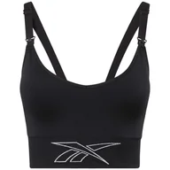 Biustonosze - Damski Stanik sportowy REEBOK S MATERNITY BRA FU2506 – Czarny - miniaturka - grafika 1