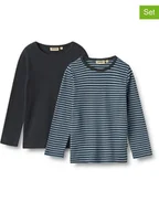 Bluzki dla chłopców - Wheat Koszulki (2 szt.) "Stig" w kolorze niebiesko-granatowym - miniaturka - grafika 1