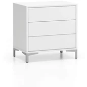 Szafki biurowe - B2B Partner Komoda biurowa z 3 szufladami LAYERS, solidna podstawa, biała 611459 - miniaturka - grafika 1