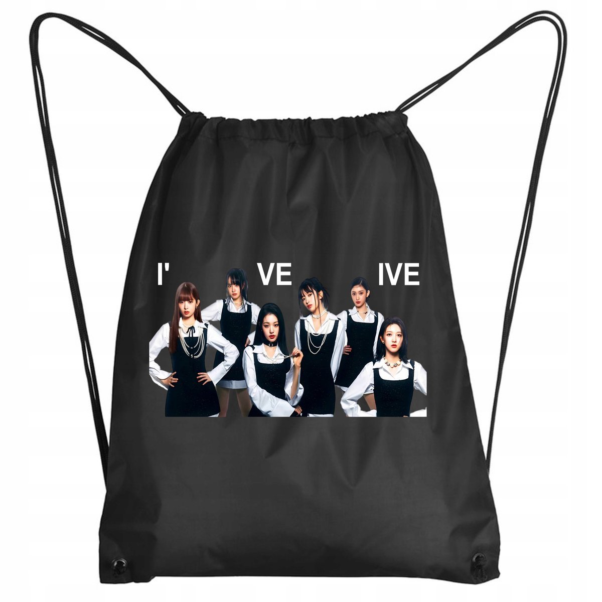 PLECAK IVE WOREK K-POP PREMIUM CZARNY P364