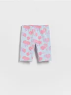 Spodnie i spodenki dla dziewczynek - Reserved - Wzorzyste kolarki - jasnoniebieski - miniaturka - grafika 1