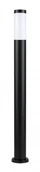 Lampy ogrodowe - Inox Nowoczesny słupek ogrodowy okrągły 110 cm czarny - miniaturka - grafika 1