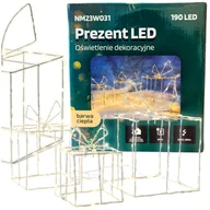 Ozdoby bożonarodzeniowe - Prezenty świecące 190led biały ciepły - miniaturka - grafika 1