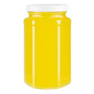 SŁOIK SZEŚCIOKĄTNY 385ML Z DEDYKOWANYM WIECZKIEM - Pojemniki kuchenne - miniaturka - grafika 1