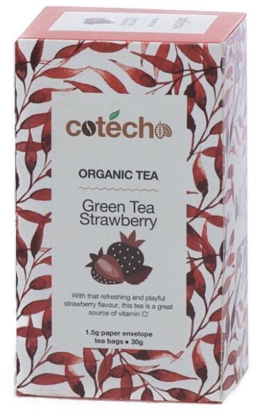 Herbata zielona Cotecho Green Tea Strawberry 20x1,5g
