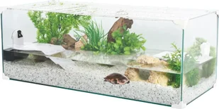 ZOLUX Aquaterrarium dla żółwi wodnych KARAPAS AQUA PRO 80 cm białe - Terraria - miniaturka - grafika 1