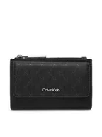 Etui na dokumenty i karty - Calvin Klein Etui na karty kredytowe Ck Must Aop Cc Holder W Zip LV04F1036G Czarny - miniaturka - grafika 1