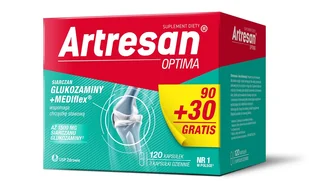 USP ZDROWIE SP. Z O.O Artresan Optima 90 Kapsułek + 30 Gratis - Stawy, mięśnie, kości - miniaturka - grafika 1