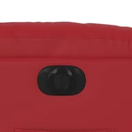 Fotele - Elektryczny fotel rozkładany, czerwony, obity sztuczną skórą - miniaturka - grafika 1