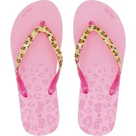 Klapki i japonki damskie - Klapki damskie Flip Flop Easy Leo japonki panterka lekkie-38 - miniaturka - grafika 1