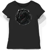 Koszulki i topy damskie - Koszulka damska czarna z nadrukiem czerwonych oczu smoka XXL - miniaturka - grafika 1