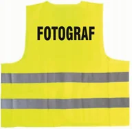 Odzież robocza - Kamizelka odblaskowa z nadrukiem FOTOGRAF rozmiar XL - miniaturka - grafika 1