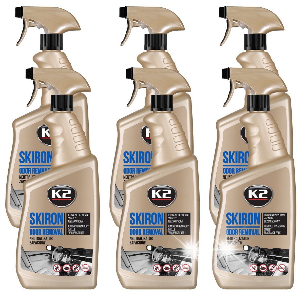 K2 SKIRON BEZWONNY NEUTRALIZATOR ZAPACHÓW 770ml x6
