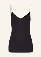 Koszulki i topy damskie - Hanro Top Cotton Seamless schwarz - miniaturka - grafika 1