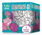 Zabawki kreatywne - Kubek do kolorowania kwiaty Peonie Stnux - miniaturka - grafika 1