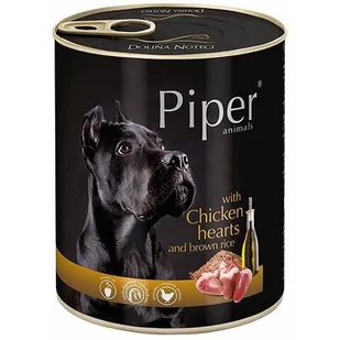Piper Pies Serca kurczaka i ryż puszka 800g - Mokra karma dla psów - miniaturka - grafika 1