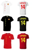 Koszulki sportowe męskie - EURO 2024 Koszulka HISZPANIA AYMERIC LAPORTE 14 jr - miniaturka - grafika 1
