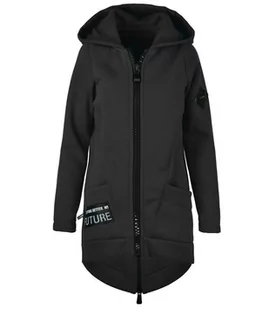 Długa bluza damska z kapturem parka gruba ciepła-S - Bluzy damskie - miniaturka - grafika 1