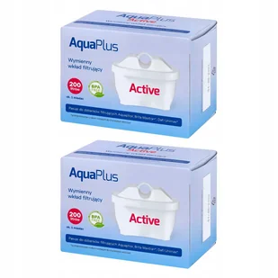 Wkład filtrujący filtry do wody AquaPlus Active do filtra dzbankowego x 2 - Wkłady filtrujące - miniaturka - grafika 1