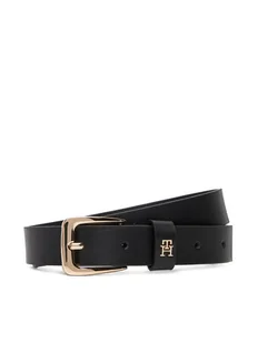 Tommy Hilfiger Pasek Damski Th Libre 2.5 AW0AW17767 Czarny - Paski - miniaturka - grafika 1