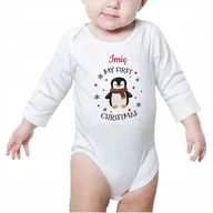 Body dla niemowląt - Body Dziecięce Prezent Świąteczny IMIĘ Wzory - 80 - miniaturka - grafika 1