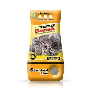 SUPER BENEK Żwirek Naturalny (żółty) 5L - Żwirek dla kotów - miniaturka - grafika 1