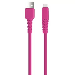 Kabel USB - USB Typ-C XO KSC-C-1.526 2.1A 1.5 m Różowy - Kable USB - miniaturka - grafika 1