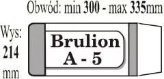 OKŁADKA NA BRULION A5 01317 AP0131 - Szkolne artykuły papiernicze - miniaturka - grafika 2
